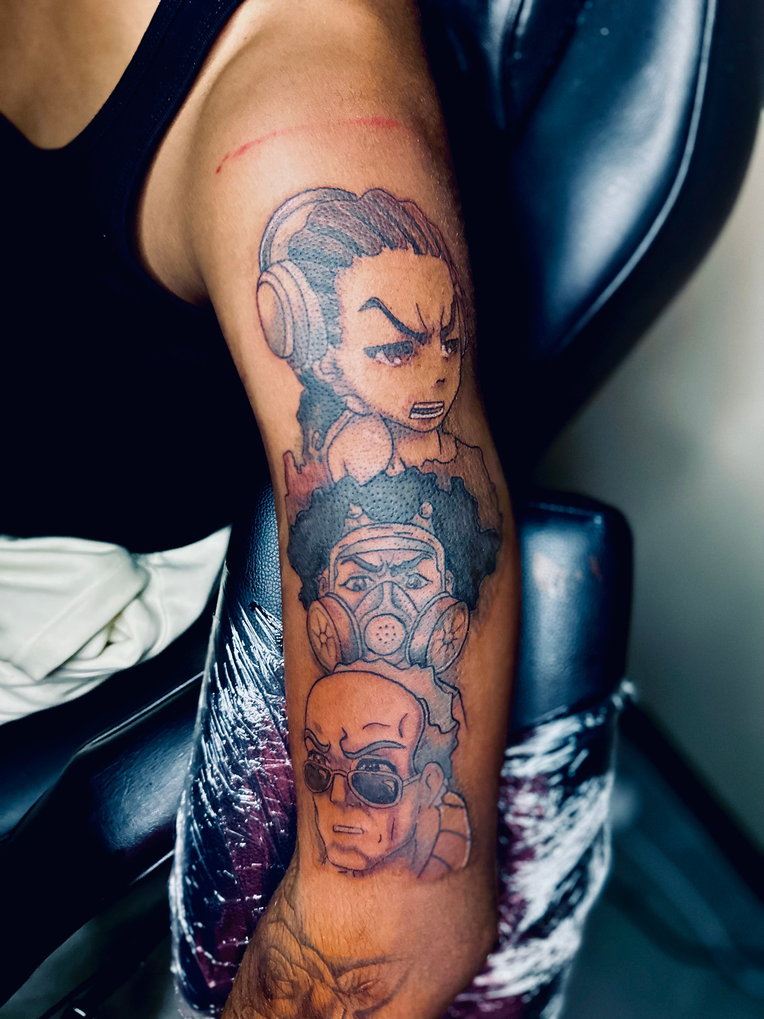 Art Collective Tattoos  Piercing  Huey for my Boondocks fans only  available artcollectiveaugusta 3010 WASHINGTON RD  ArtCollectiveAugcom BOOK NOW  tattoos mentattoos explorerpage  augustanational csra womentattoos dailyphoto 